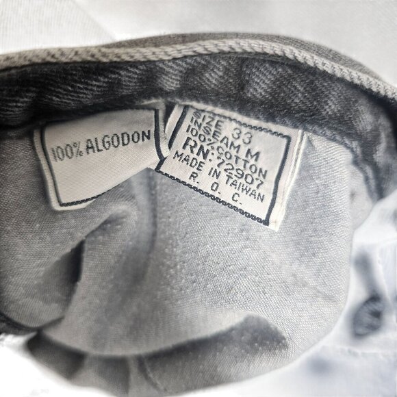 Javolis 80s 90s Jeanstack Classic Fit Mens Jeans 33x27 100% Cotton Leather Label - Picture 6 of 8